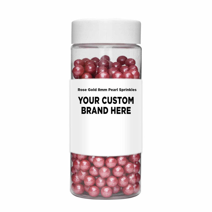 Buy Rose Pearl Beads Sprinkles 8mm | Private Label | Bakell
