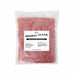 One-pound bag of shimmering rose gold pearl cocktail rimming sugar with a white product label.