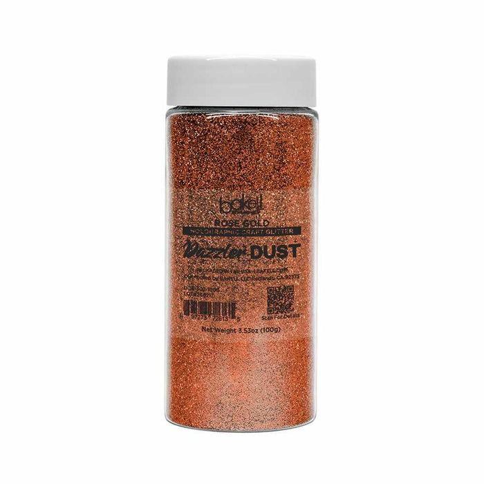 Rose Gold Ultrafine Holographic Craft Glitter Dazzler Dust | Premium Polyester Non-Toxic | Bakell-B2C_Dazzler Dust-bakell