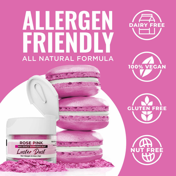 Rosé Pink Luster Dust Wholesale-Wholesale_Luster Dust-bakell