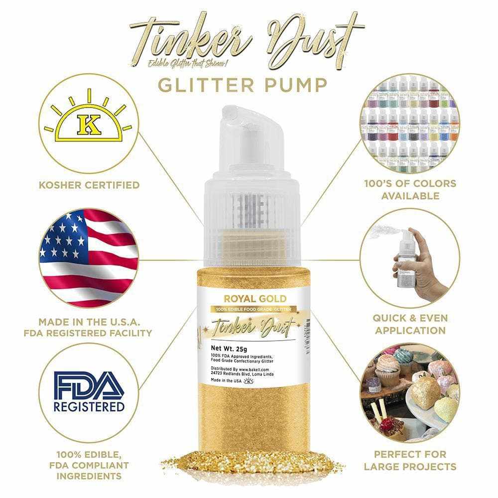 Buy 25g Royal Gold Tinker Dust Spray Pump | Bakell