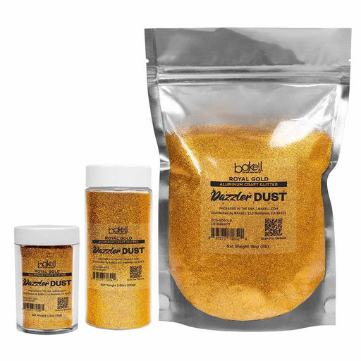 Royal Gold Ultrafine Aluminum Craft Glitter Dazzler Dust | Premium Polyester Non-Toxic | Bakell-B2C_Dazzler Dust-bakell