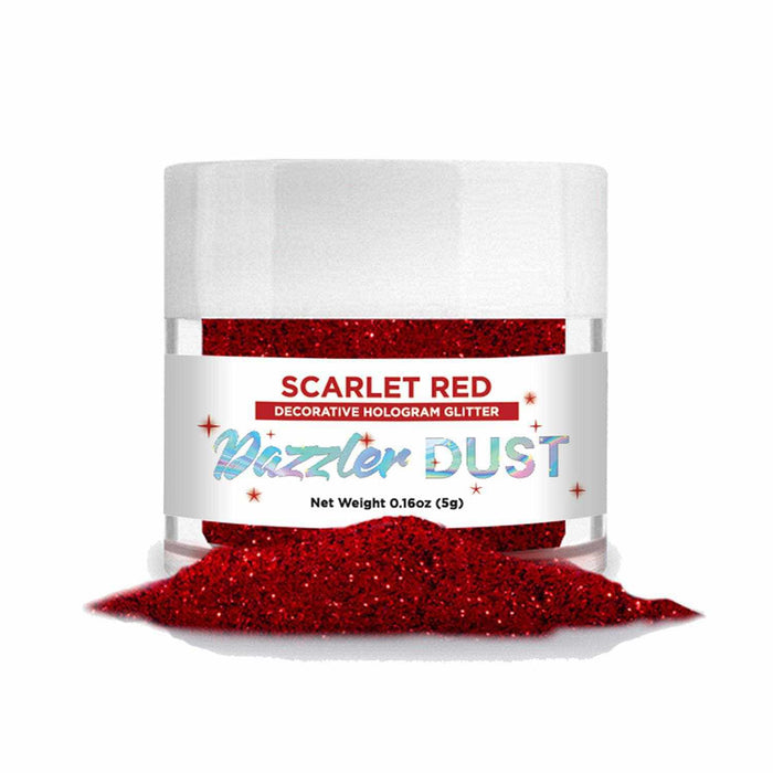 Scarlet Red Dazzler Dust® 5 Gram Jar-Dazzler Dust_5G_Google Feed-bakell