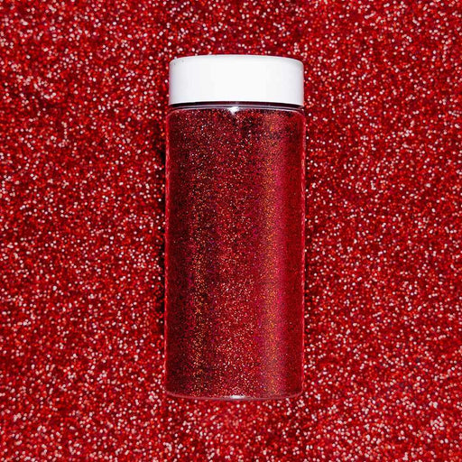 Scarlet Red Ultrafine Holographic Craft Glitter Dazzler Dust | Premium Polyester Non-Toxic | Bakell-B2C_Dazzler Dust-bakell