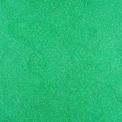Close-up of Sea Green Ultrafine Iridescent Craft Glitter Dazzler Dust, shimmering polyester texture.