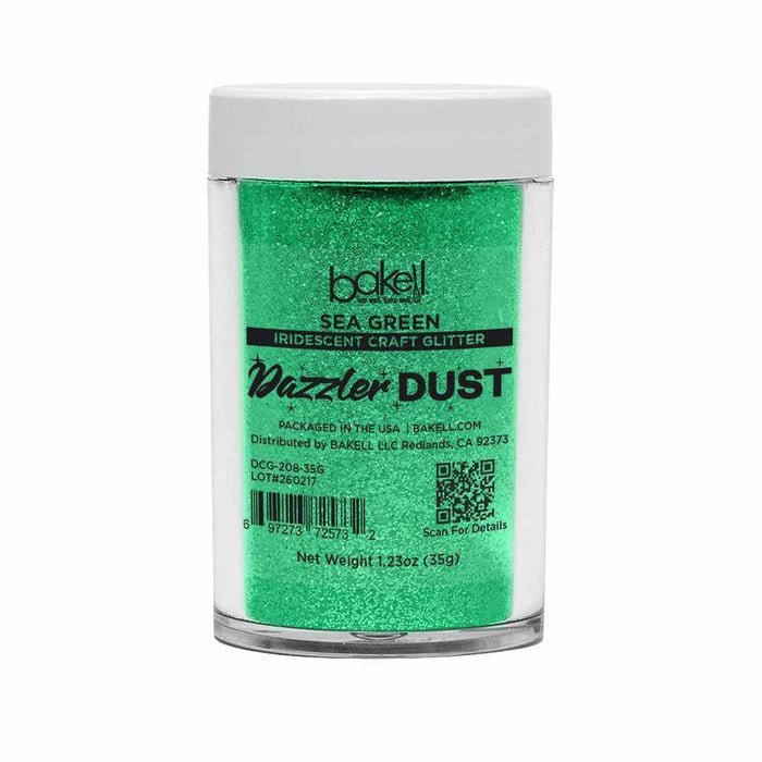 Sea Green Ultrafine Iridescent Craft Glitter Dazzler Dust | Premium Polyester Non-Toxic | Bakell-B2C_Dazzler Dust-bakell