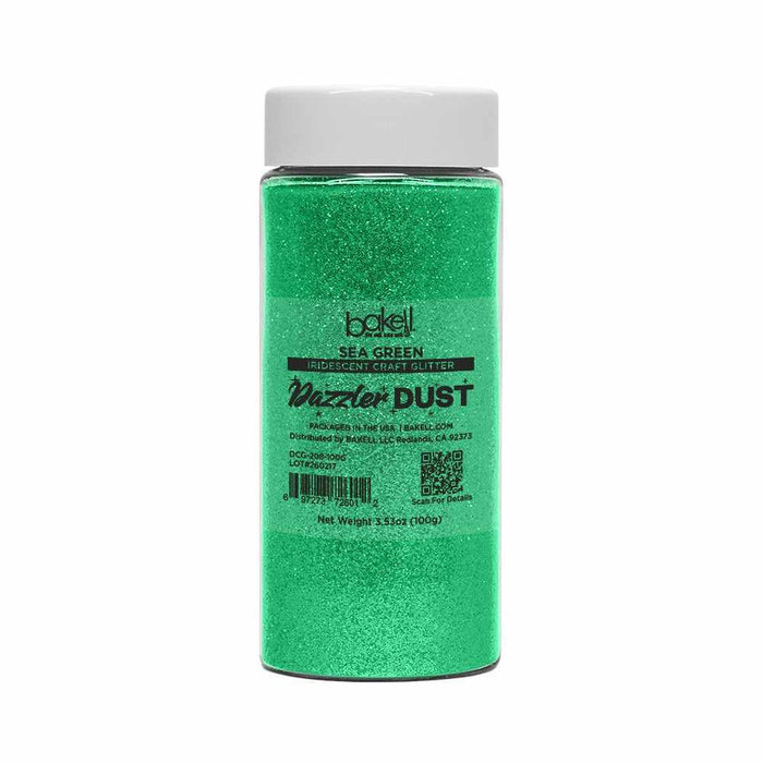 Sea Green Ultrafine Iridescent Craft Glitter Dazzler Dust | Premium Polyester Non-Toxic | Bakell-B2C_Dazzler Dust-bakell