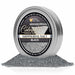 Shimmering black cocktail rimming salt in a 4oz silver tin, featuring a glittery texture for garnishing glasses.