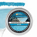 4oz tin of shimmering ocean blue cocktail rimming salt with sparkling blue crystals on a glass rim.