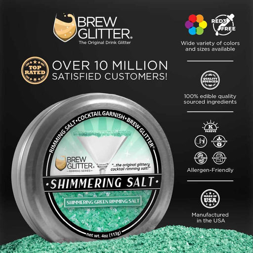 Shimmering Green Rimming Salt Wholesale (24 units/case)-Wholesale_Rimming Salt-bakell