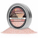 4oz tin of shimmering rose gold cocktail rimming salt with glittery pink crystals piled in front.