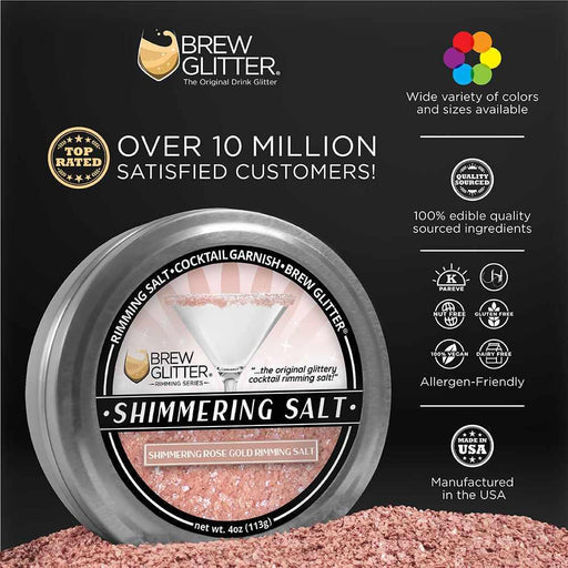 Shimmering Rose Gold Rimming Salt Wholesale (24 units/case)-Wholesale_Rimming Salt-bakell