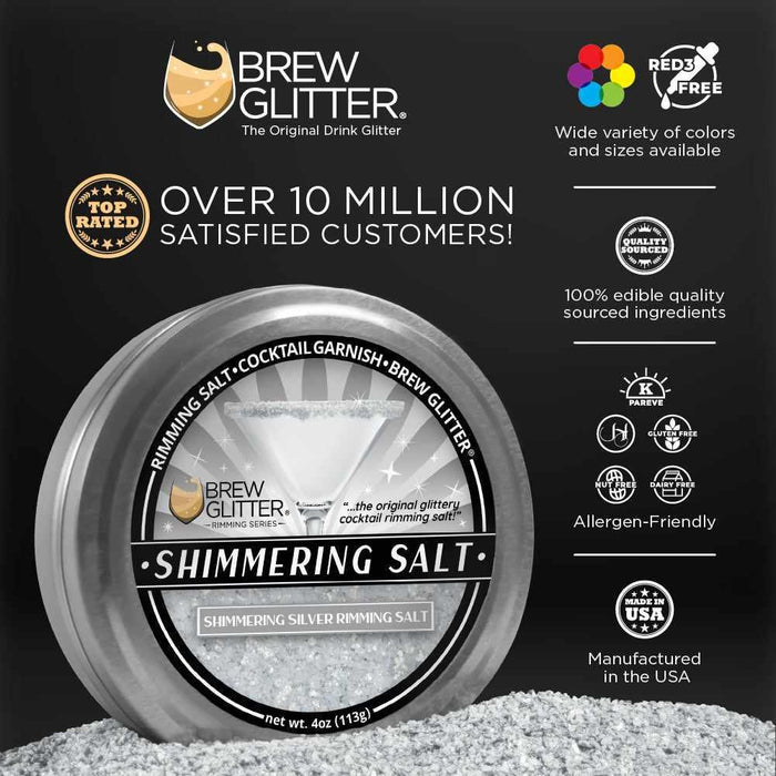 Shimmering Silver Rimming Salt | Private Label (48 units/case)-Private Label_Rimming Salt-bakell