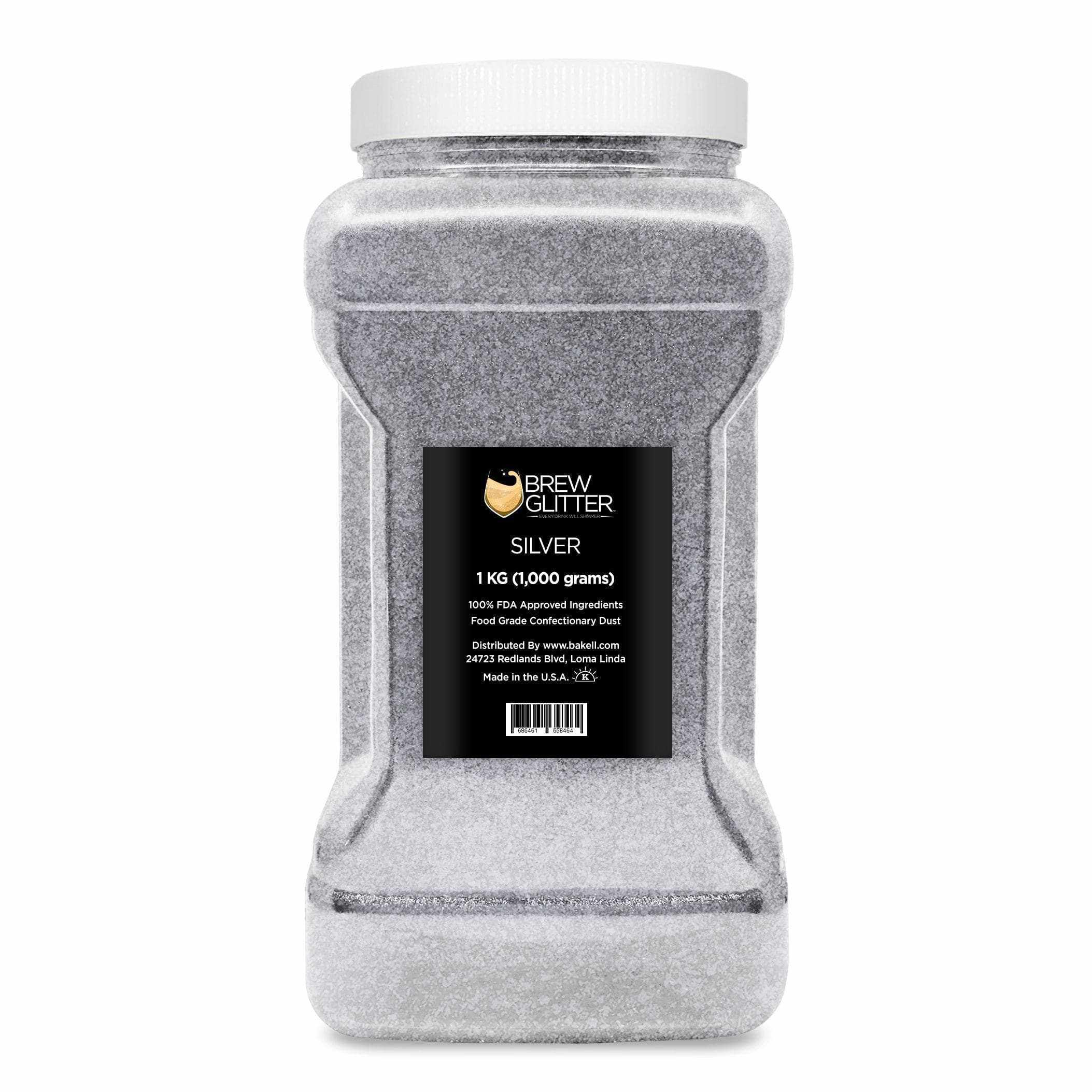 Silver Brew Glitter®, Bulk Size | Beverage & Beer Glitters from Bakell