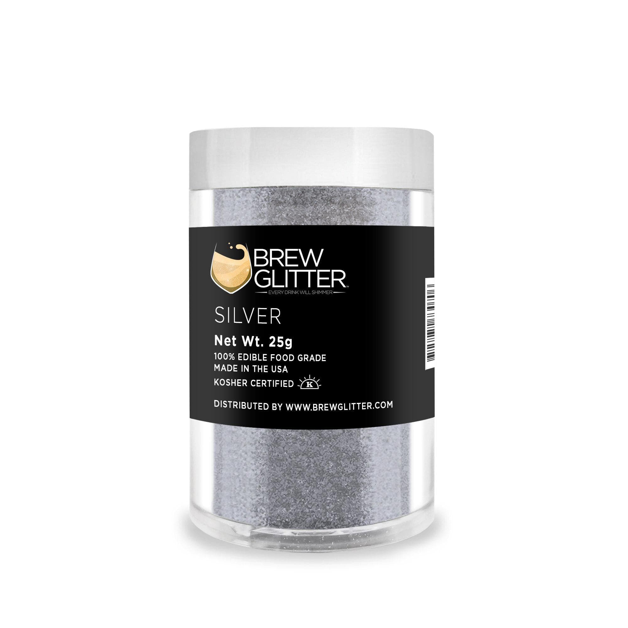 Silver Brew Glitter®, Bulk Size | Beverage & Beer Glitters from Bakell