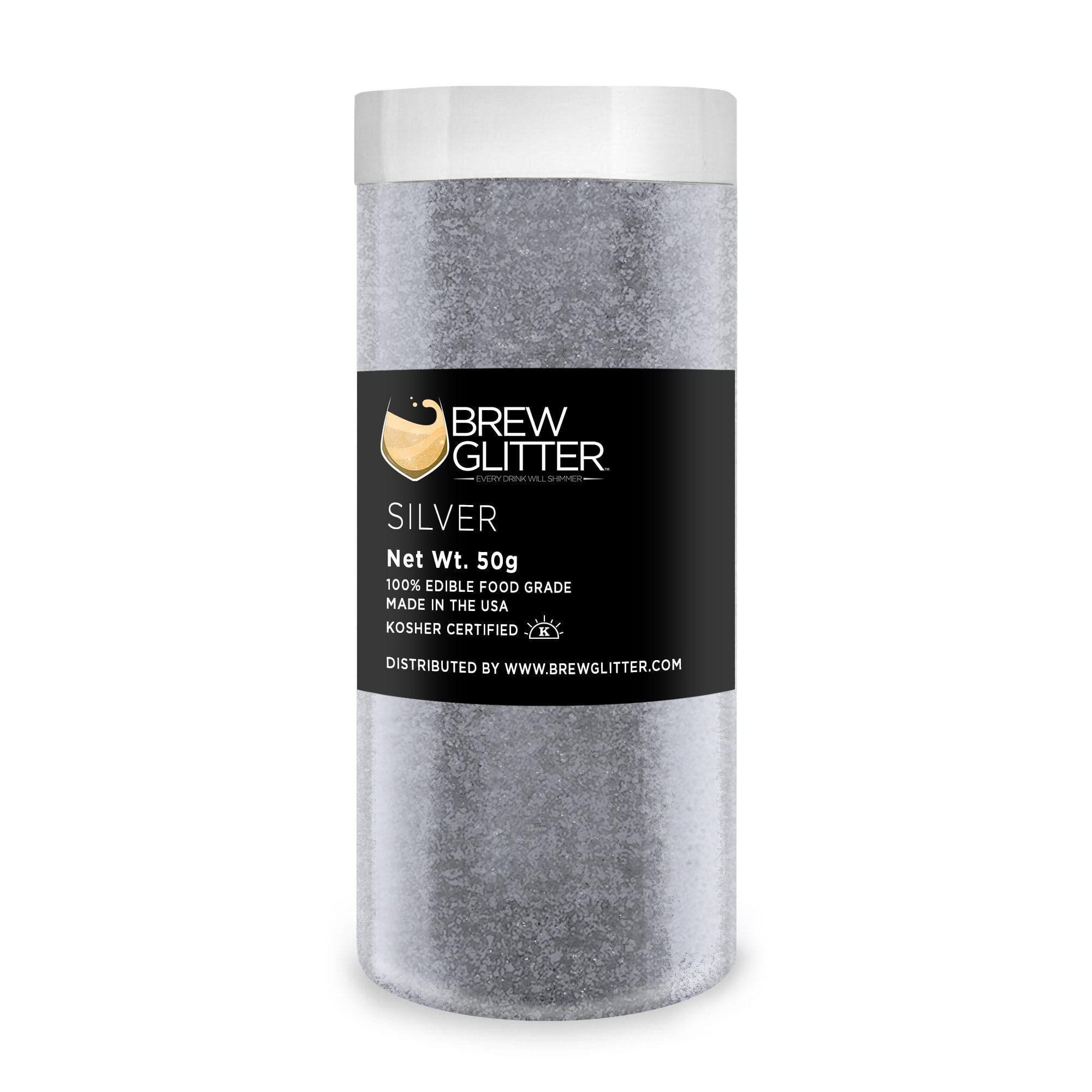 Silver Brew Glitter®, Bulk Size | Beverage & Beer Glitters from Bakell