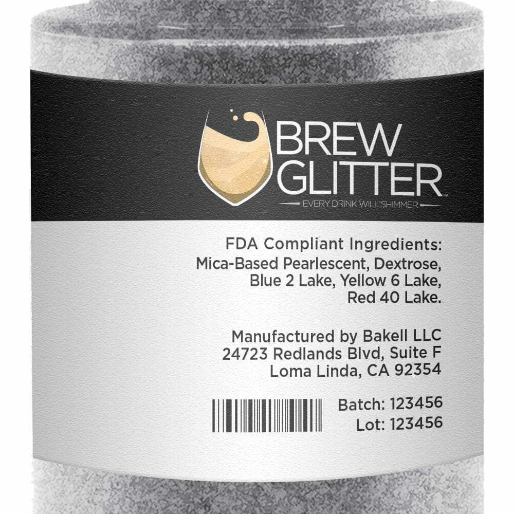 Silver Edible Glitter Spray Pump | Brew Glitter | Bakell