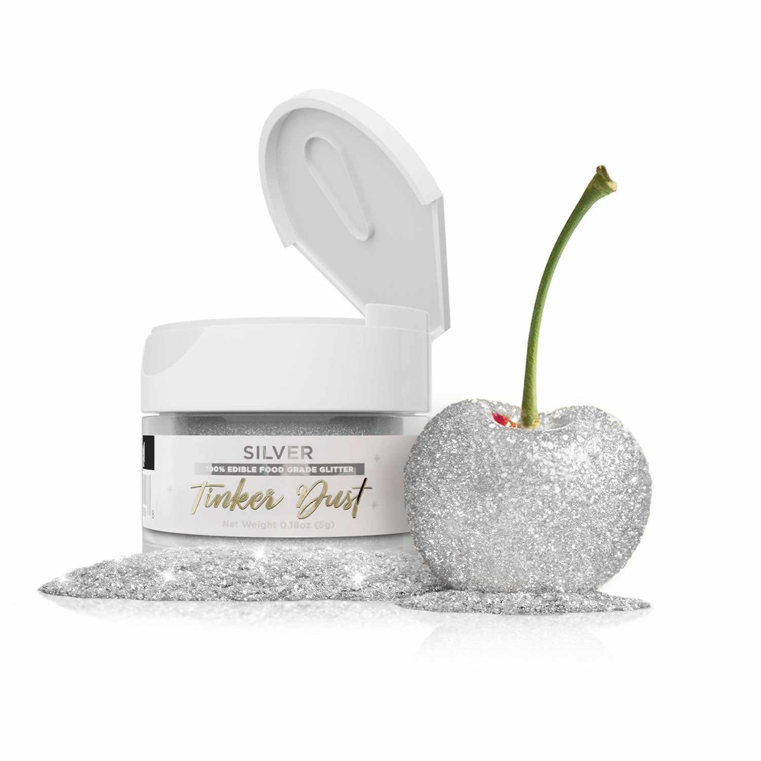 Silver Edible Glitter | Tinker Dust®-Tinker Dust-bakell