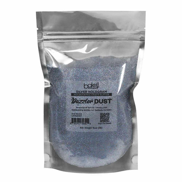Silver Hologram Ultrafine Holographic Craft Glitter Dazzler Dust | Premium Polyester Non-Toxic | Bakell-B2C_Dazzler Dust-bakell