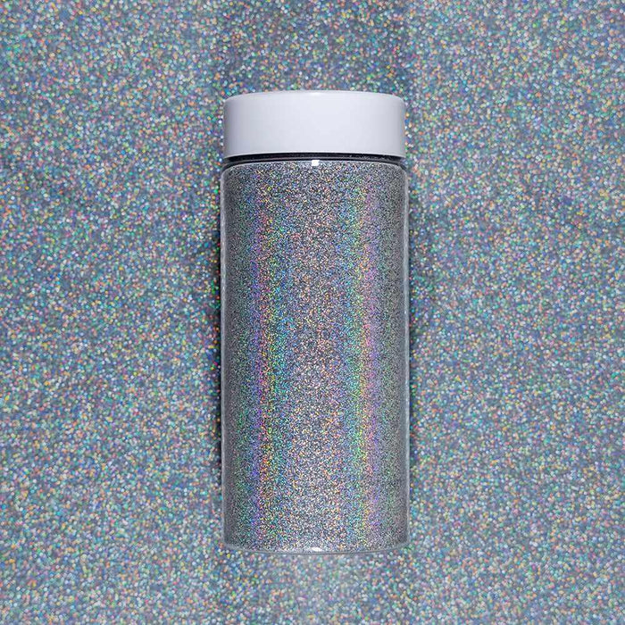 Silver Hologram Ultrafine Holographic Craft Glitter Dazzler Dust | Premium Polyester Non-Toxic | Bakell-B2C_Dazzler Dust-bakell