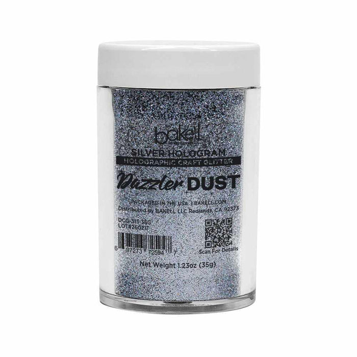 Silver Hologram Ultrafine Holographic Craft Glitter Dazzler Dust | Premium Polyester Non-Toxic | Bakell-B2C_Dazzler Dust-bakell