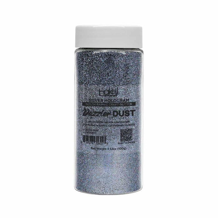 Silver Hologram Ultrafine Holographic Craft Glitter Dazzler Dust | Premium Polyester Non-Toxic | Bakell-B2C_Dazzler Dust-bakell