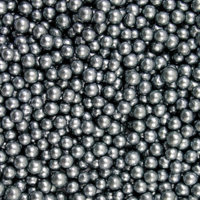 Silver Pearl 4mm Beads by Krazy Sprinkles®|Wholesale Sprinkles