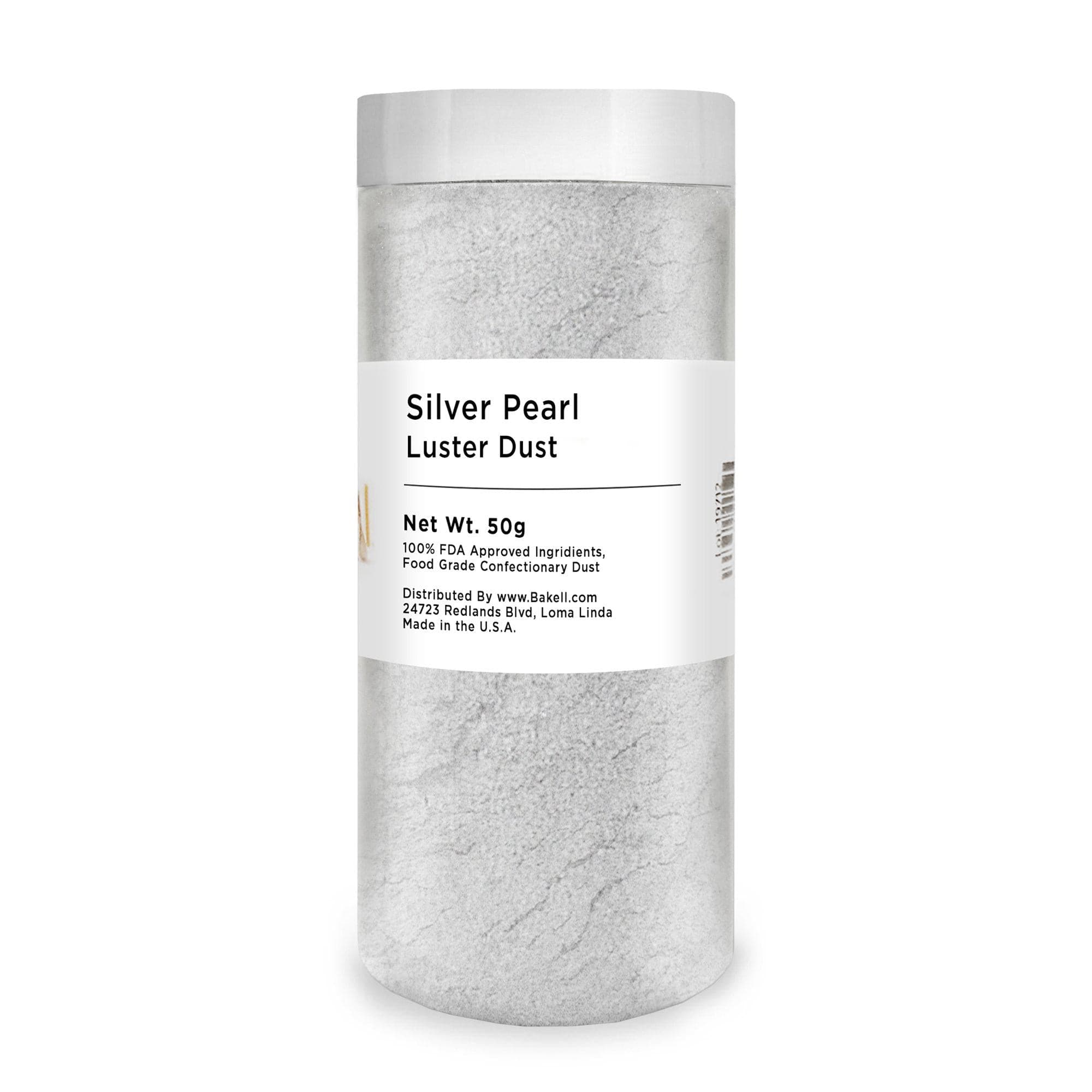 100% Silver Luster Dust | 4g Edible Dust for Cake Decoration | Bakell