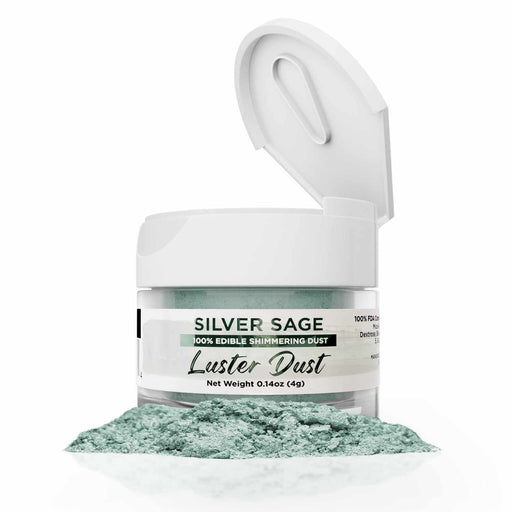 Silver Sage Luster Dust 4 Gram Jar-Luster Dust_4G_Google Feed-bakell