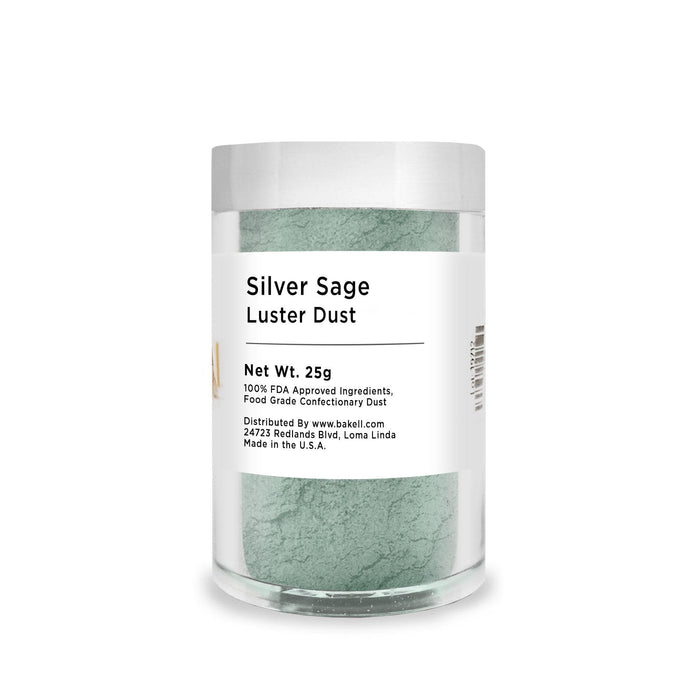 Silver Sage Edible Luster Dust | Sage Edible Decorating Dust | Bakell