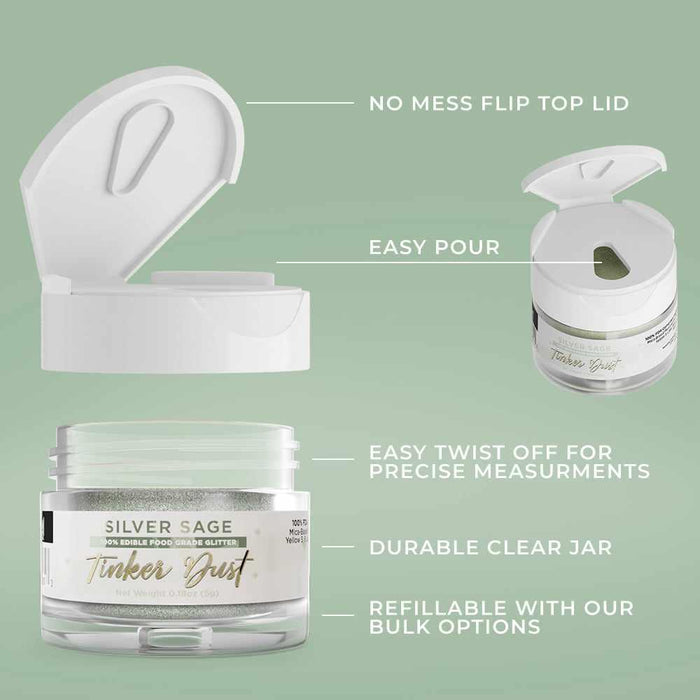 Silver Sage Tinker Dust® Glitter Wholesale-Wholesale_Tinker Dust-bakell