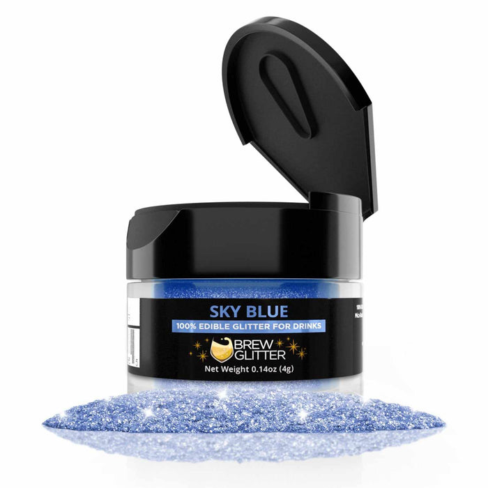 Sky Blue Beverage & Drink Glitter, Edible Glitter | Bakell.com