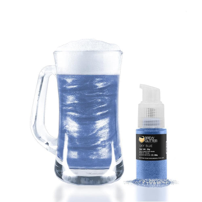 Sky Blue Brew Glitter Spray Pump Wholesale-Wholesale_Case_Brew Glitter Pump-bakell