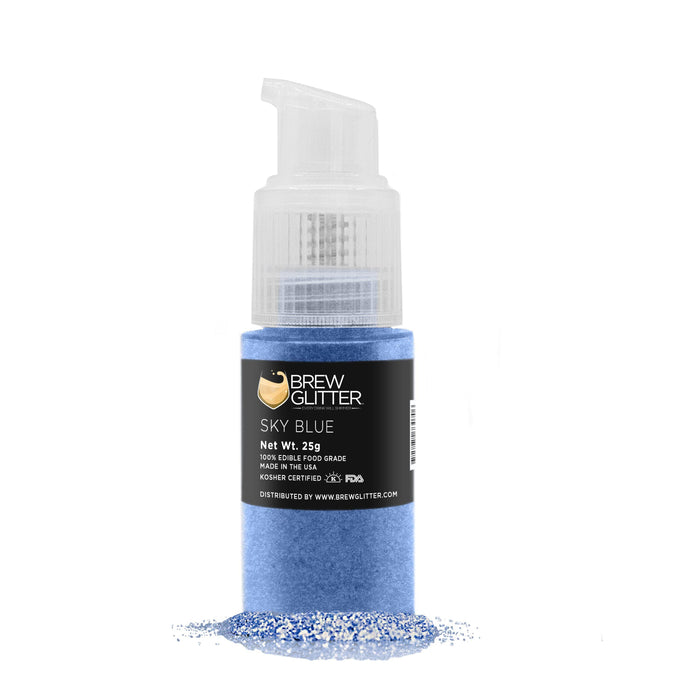 Sky Blue Brew Glitter® Spray Pump Private Label-Private Label_Brew Glitter Pump-bakell