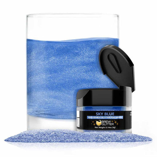 Sky Blue Edible Glitter Dust for Drinks | Brew Glitter®-Google Feed_Brew Glitter-bakell