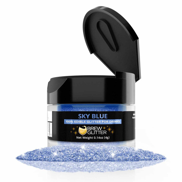 Sky Blue Edible Glitter for Beer, Cocktails & Wine | Bakell.com