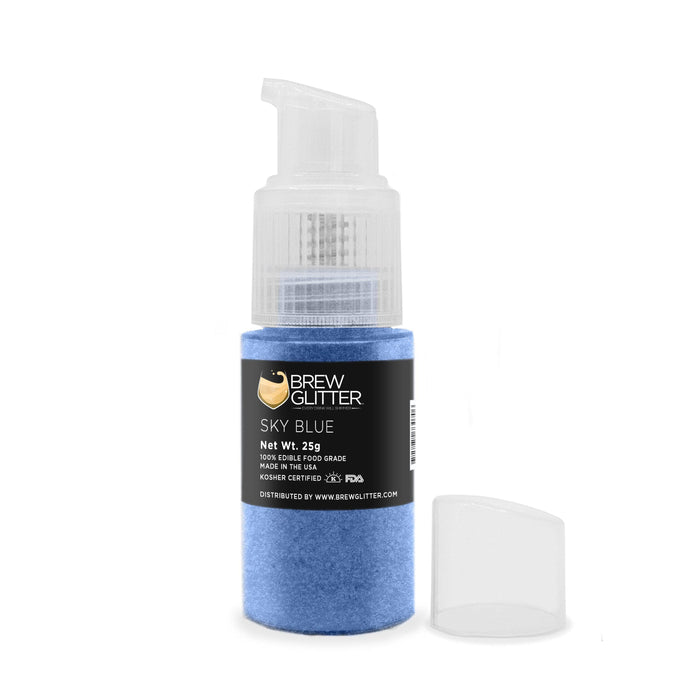 Sky Blue Edible Glitter Spray Pump | Brew Glitter | Bakell