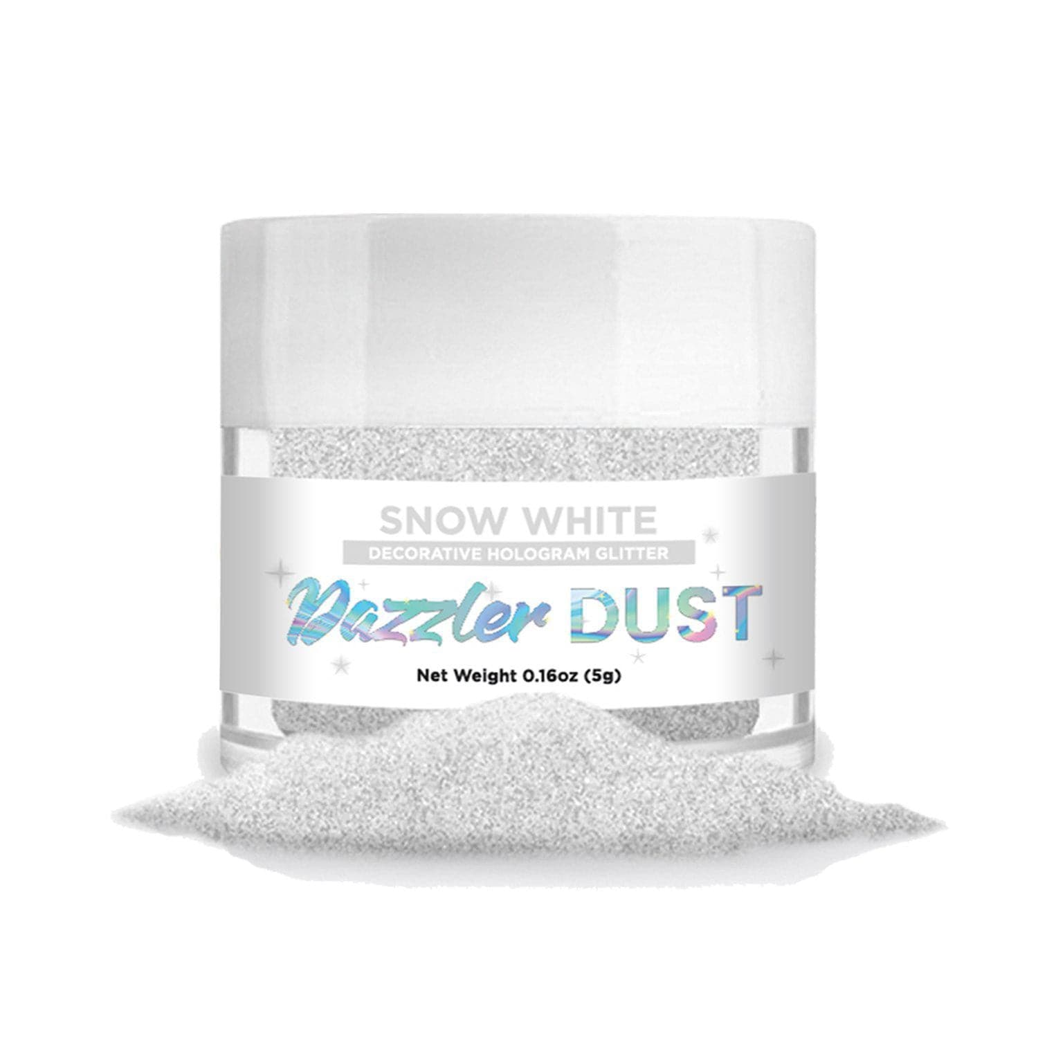 Snow White Dazzler Dust® 5 Gram Jar-Dazzler Dust_5G_Google Feed-bakell