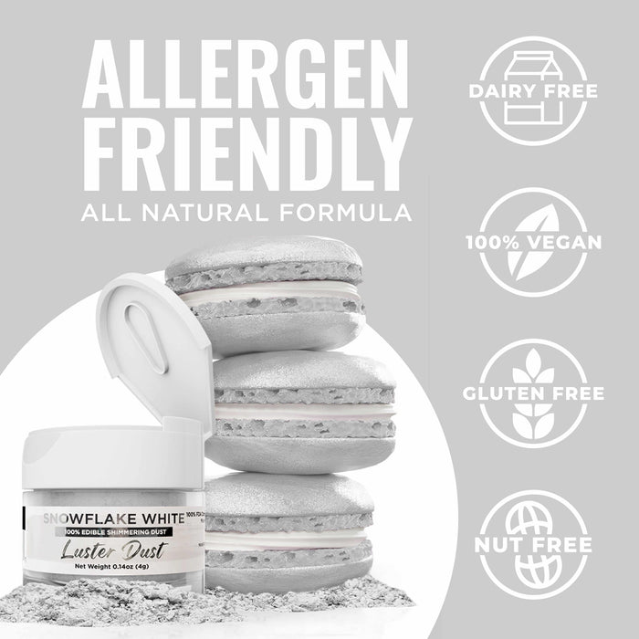 Snowflake White Luster Dust Bulk Size-Bulk_Luster Dust-bakell