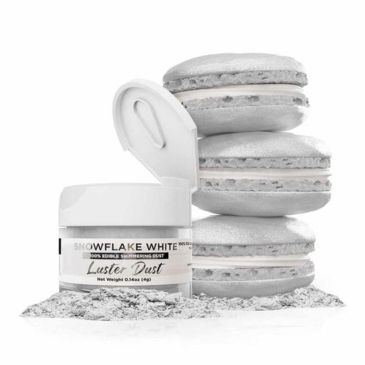 Snowflake White Luster Dust Edible | Bakell-B2C_Luster Dust-bakell