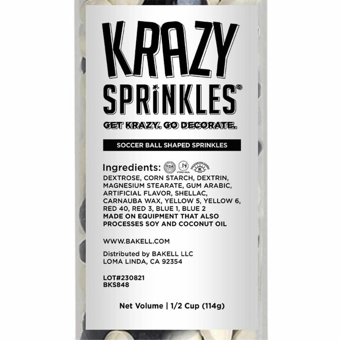 Soccer Ball Shaped Sprinkles – Krazy Sprinkles® Bakell.com
