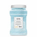 1 LB clear jar of soft blue luster dust with a white lid and product label.