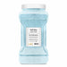 Large 1kg clear jar of Soft Blue Luster Dust with a white lid and product label.