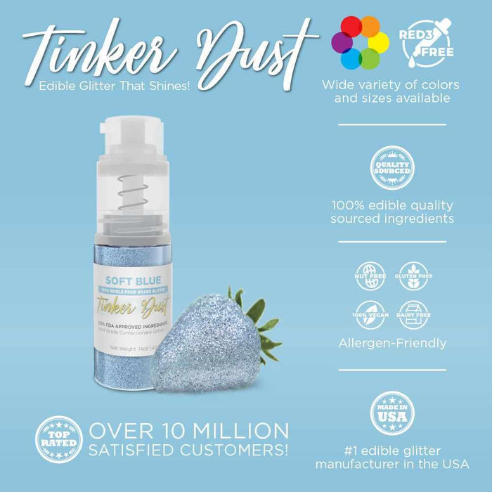 Soft Blue Tinker Dust® Glitter | 4g Spray Pump Wholesale-Wholesale_Tinker Dust_Mini Pumps-bakell