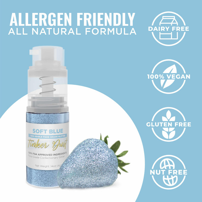 Soft Blue Tinker Dust® Glitter | 4g Spray Pump Wholesale-Wholesale_Tinker Dust_Mini Pumps-bakell