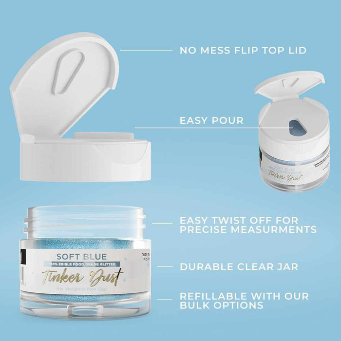Soft Blue Tinker Dust® Glitter Wholesale-Wholesale_Tinker Dust-bakell