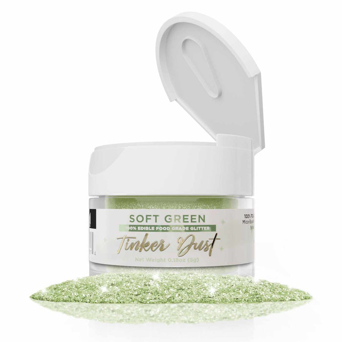 Soft Green Edible Glitter | Tinker Dust®-Tinker Dust-bakell