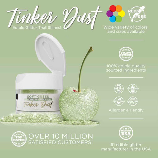 Soft Green Tinker Dust® Glitter Bulk Size-Bulk_Tinker Dust-bakell