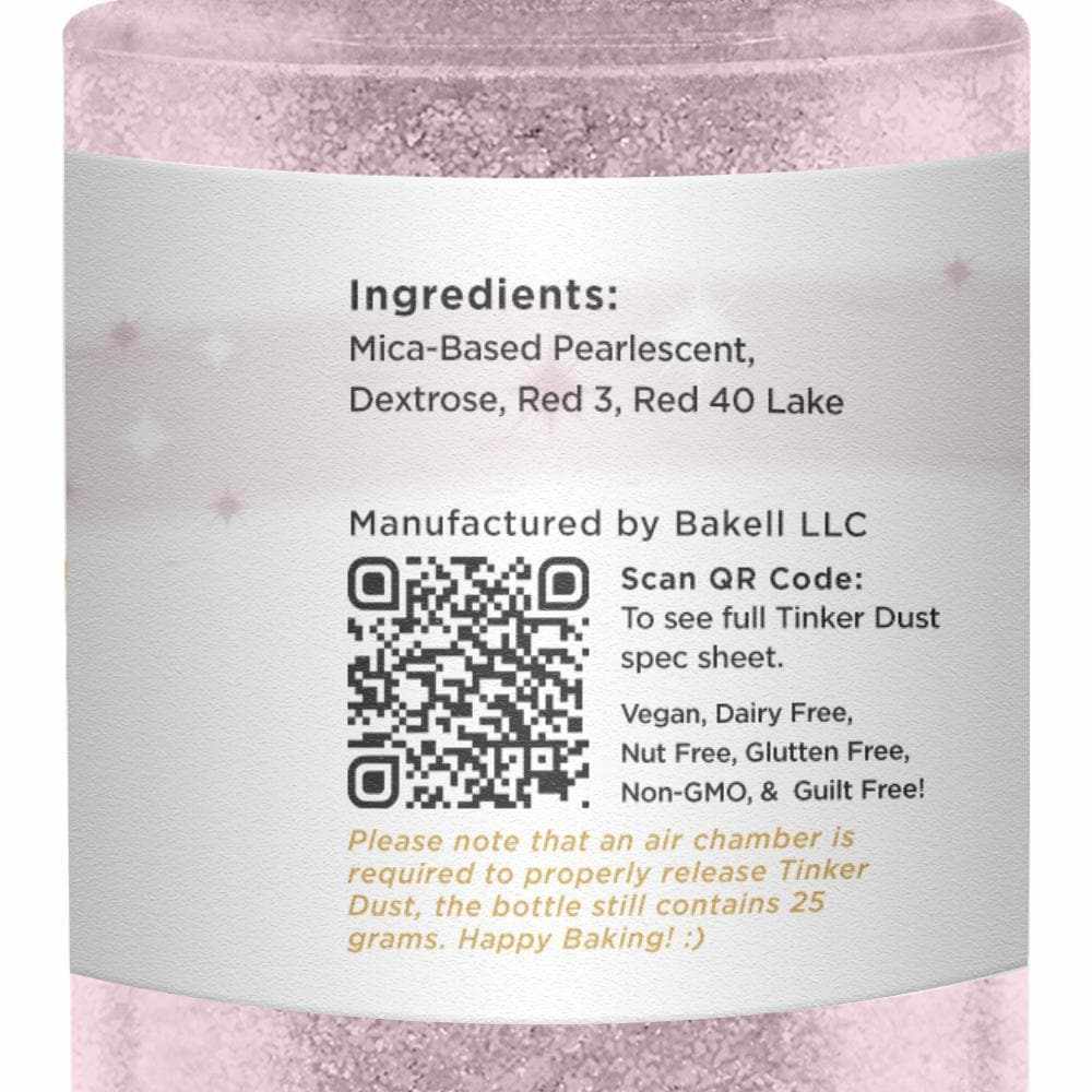 Soft Pink Edible Glitter Spray 25g Pump | Tinker Dust | Bakell