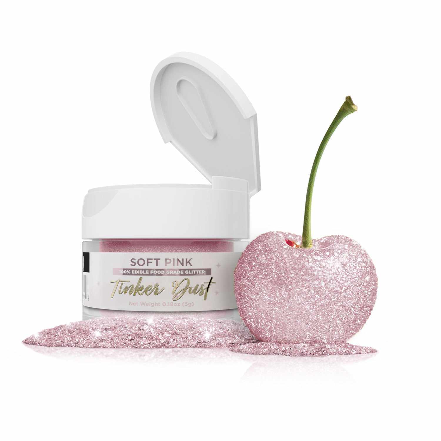 Soft Pink Edible Glitter | Tinker Dust®-Tinker Dust-bakell